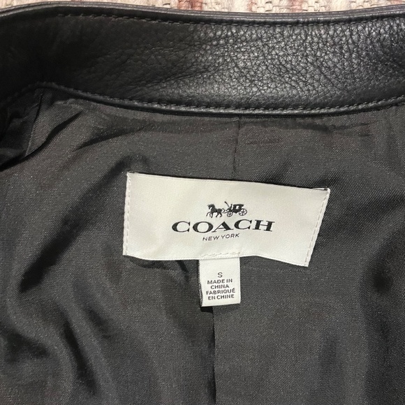 Coach Leather Racer Jacket - Picture 6 of 9
